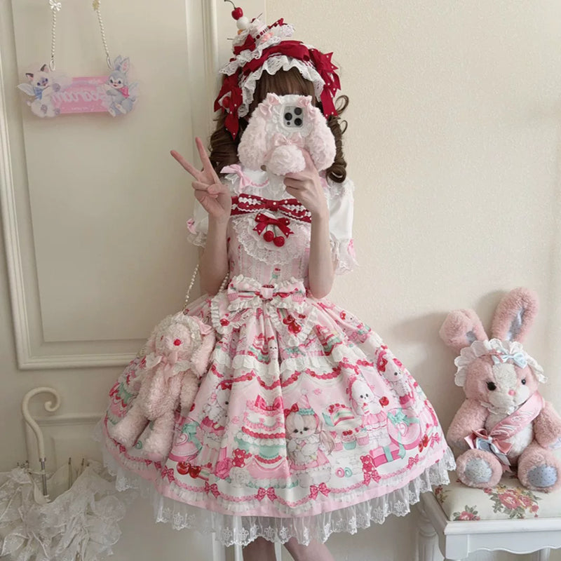 Hanguliang Cherry Bake Cherry JSK Dress