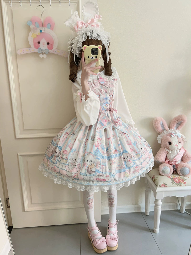 Hanguliang Sweet Tea Party Sash JSK Dress