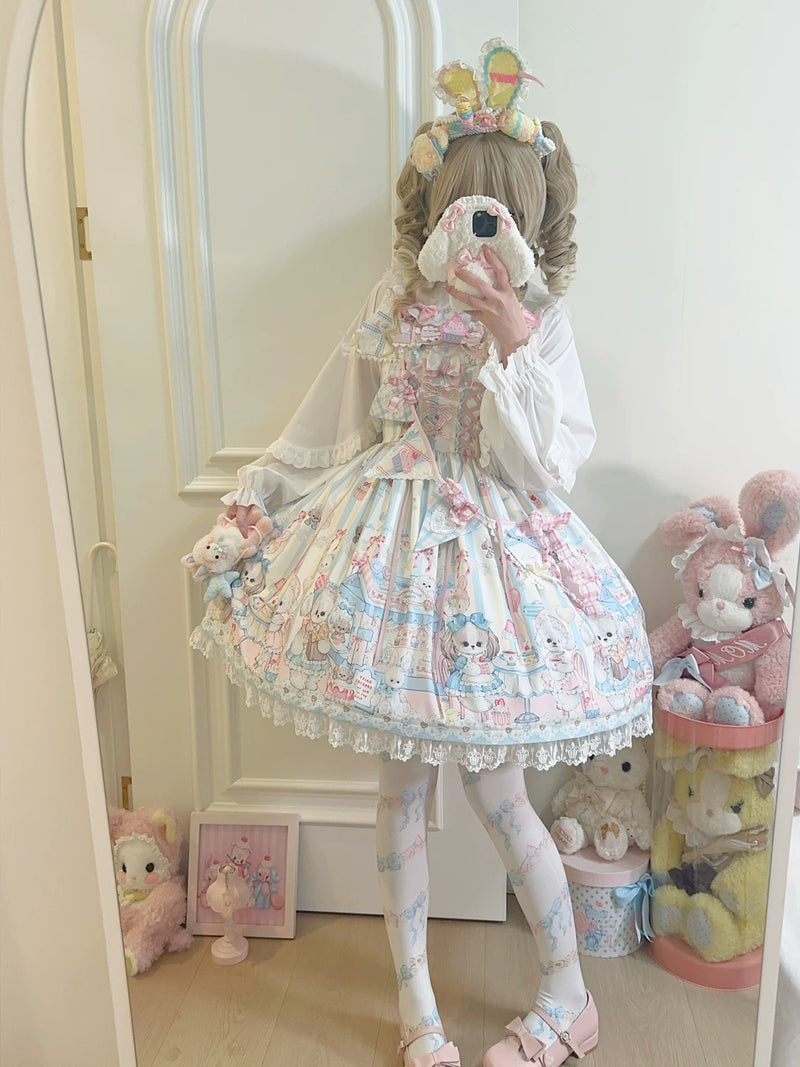Hanguliang Sweet Tea Party Sash JSK Dress