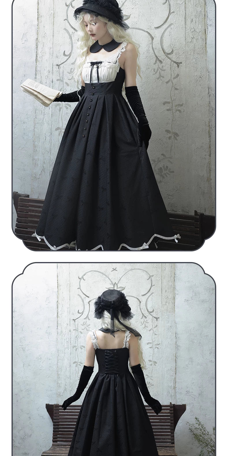 Inmorelli - Silent Manor - Lolita JSK and Outer Layer with Plaid Short-JSK Option