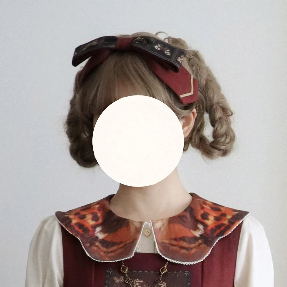 Miss Point - German Bookshelf - Classic Lolita Headdress, Socks, Necklace, Brooch