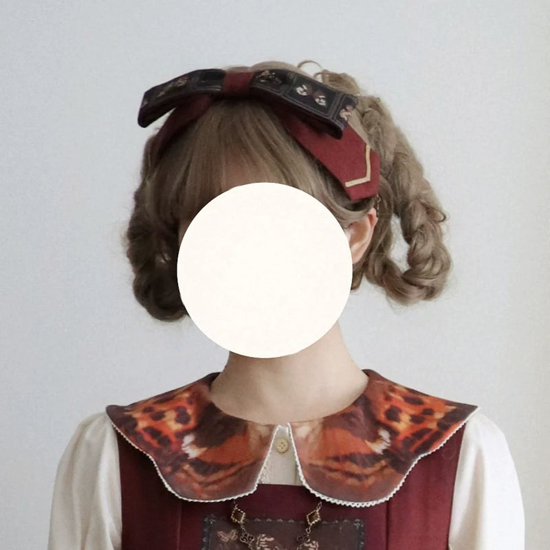Miss Point - German Bookshelf - Classic Lolita Headdress, Socks, Necklace, Brooch