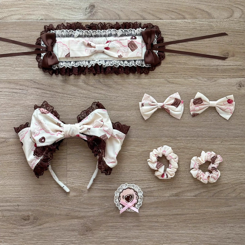 DayRabbit - Chocolate Cat - Beige JSK with Cat Print