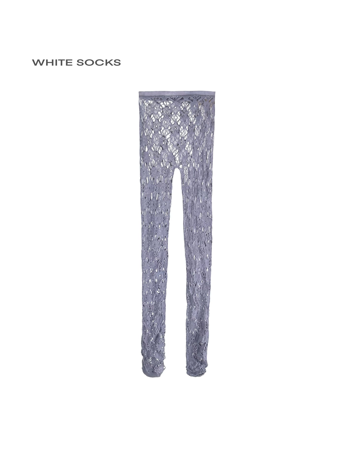 White Socks - Sakura Lattice - Lace Tights with an Openwork Floral Pattern