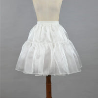 NiuNiu - Soft Organza - 50cm Plus Size Lolita Petticoat - White / 2XL