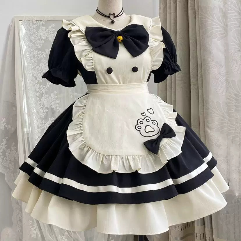 Sweetheart Dream Machine - Cat Café - OP Dress with a Ruffled Apron