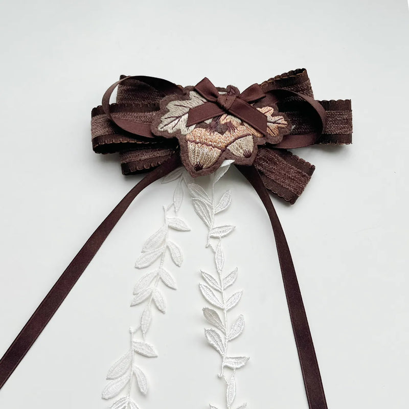 With PUJI - Whispers - Lolita OP Dress, Embroidery & Full Skirt detail view 12