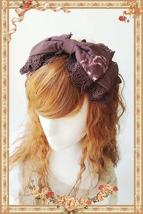 Infanta~Sweet Lolita Accessories Bonnet KC Socks Beret Doll Room Coffee Color KC 37488:560990