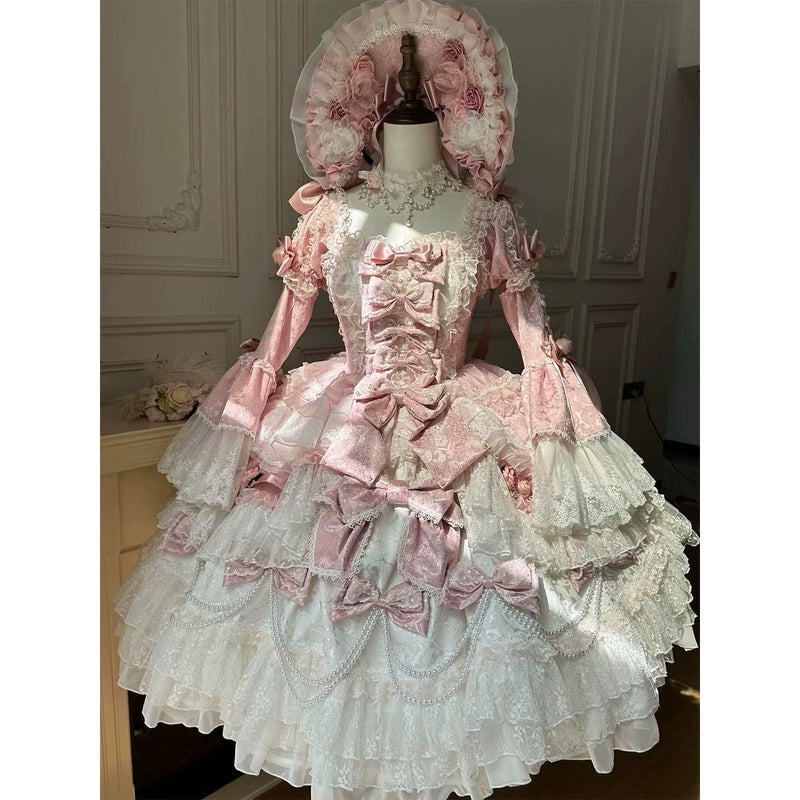Emoji Dream - Rococo Lolita Ball Gown - Blue long-length formal