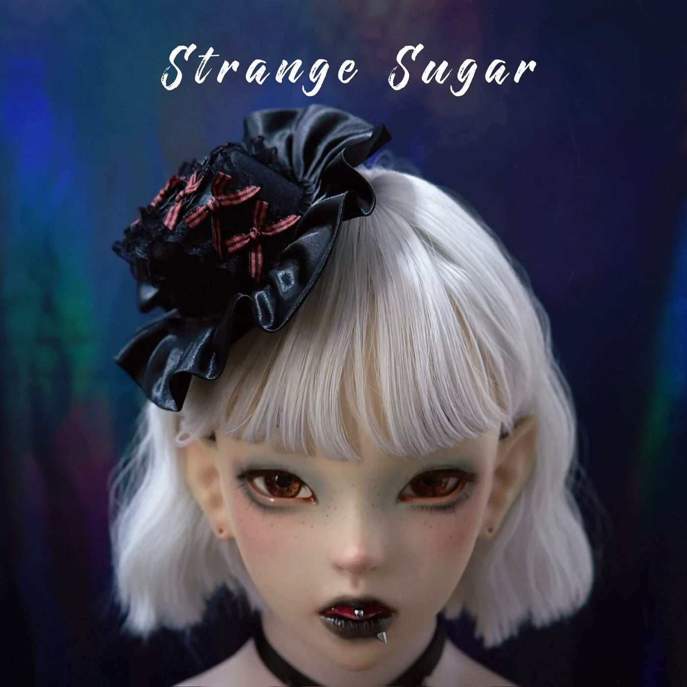 Strange Sugar - Halloween Gothic Lolita Headdress - Eyeball & Skeleton Accent Headwear