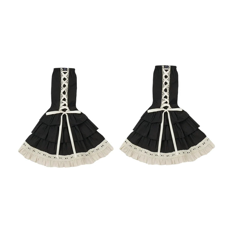 With PUJI - Chapter Seven - Spring Cotton Lolita OP Dress Doll-Like Dress S A Pair of Detachable Sleeves