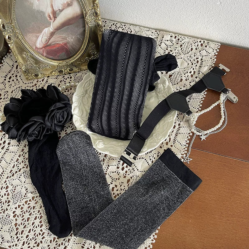 Sock Noble - Ballet Mix - Multi-Style Legwear Selection with Lace Details