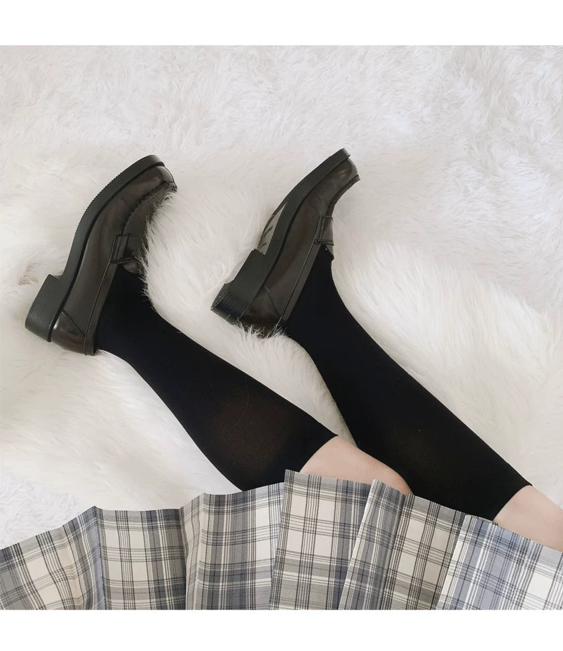 Floral Milk Cat - JK Basics - Calf Socks in 32 cm and 43 cm Lengths