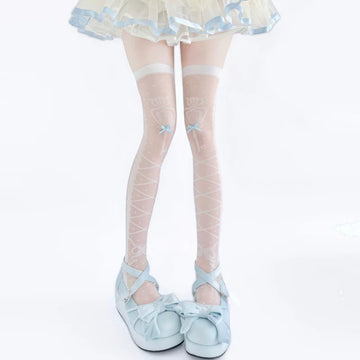 Fantasy Doll - Magic Key - Over-Knee Socks with Bow Motifs
