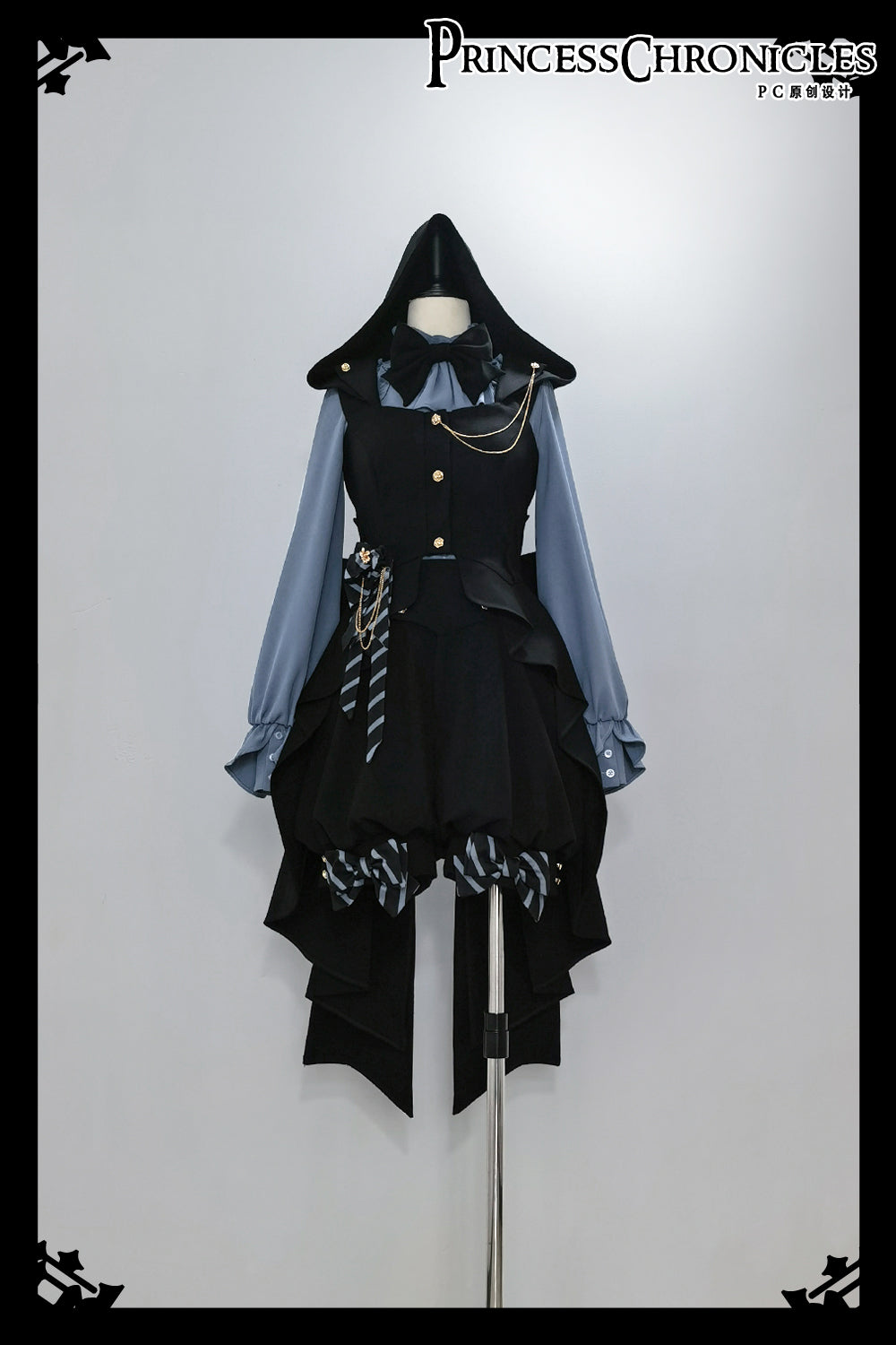 Narrative Rule - Ouji Lolita Shorts Set, Long Vest (S XS) 33192:411768