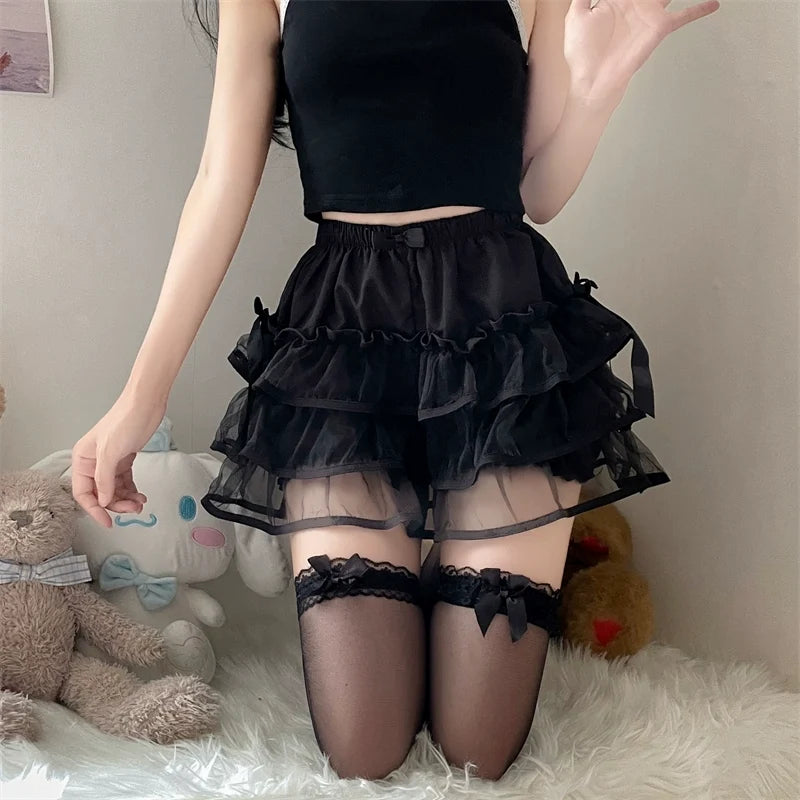 Sugar Girl - Summer Lolita Bloomers - Double Layer Anti-Exposure Shorts SK Skirt