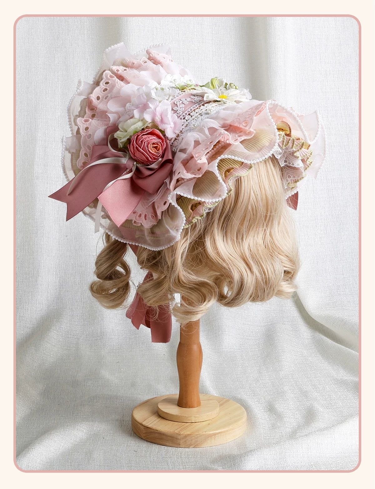 Stardust Rose - Garden Bouquet - Floral Hat and Headband Selection