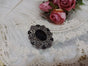 black diamond brooch