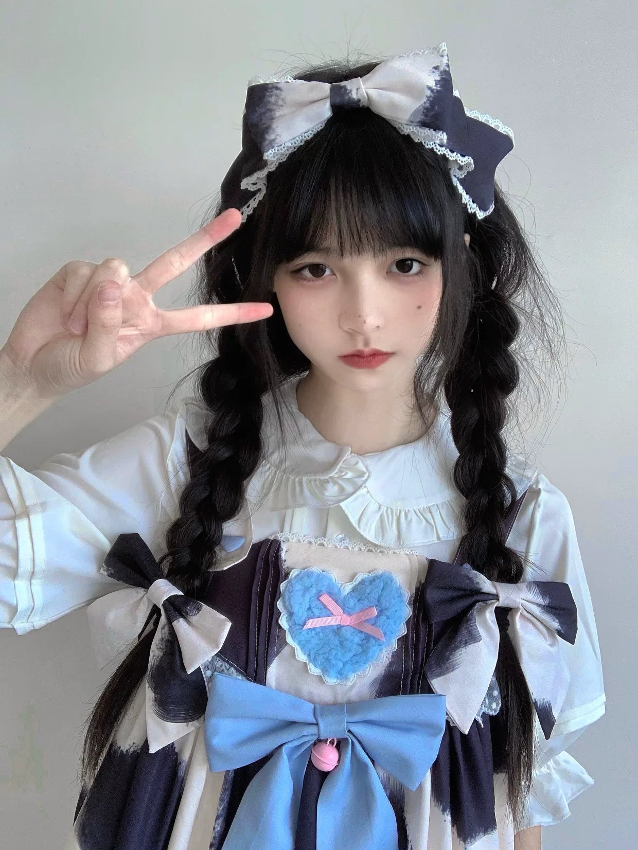 Tata Long Ear - Doll Collar Bunny-Ear - Blouse with a doll collar and bunny-ear detail