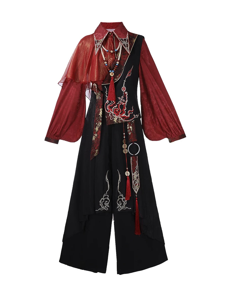 Fan Hua Xin Embers Wuxia-Inspired Blouse & Trousers — additional product view