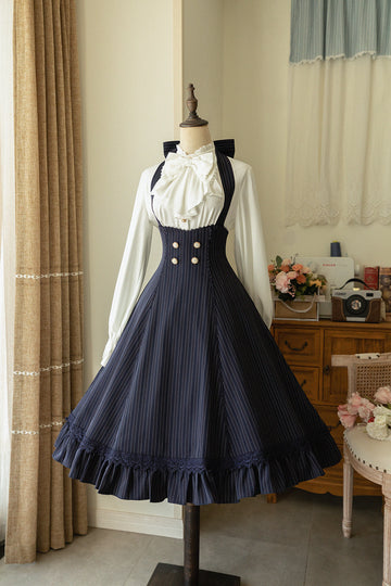 Forest Wardrobe - South of the Forest - Vintage Classic Lolita Halter JSK Dress, French Style Blouse