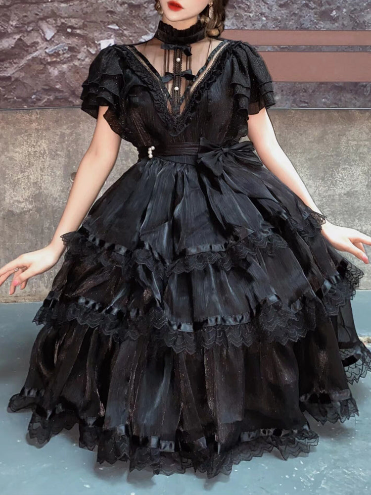 Your Princess - Castle Night - Dark Themed Gothic Lolita OP