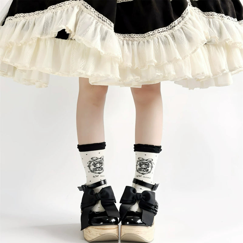 MODO Rocking Platform Bow Rocking-Horse Lolita Shoes – design details – view 5