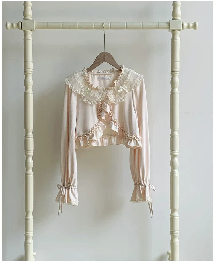 With PUJI - Half Summer - Sweet Lolita Sun Protection Bolero, Lace & Bow