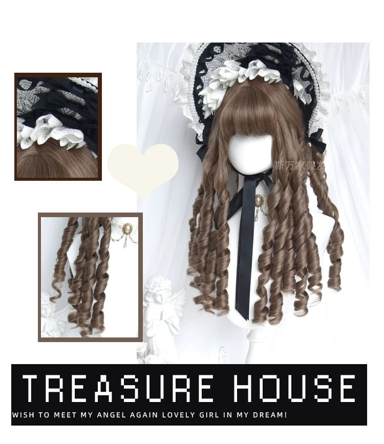 Sinwavy flax-brown Roman curl wig - additional view 3
