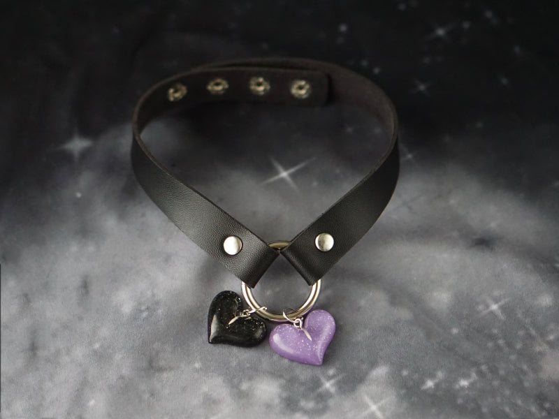 Strange Sugar - Gothic Lolita Cross Leather Choker - Neckwear
