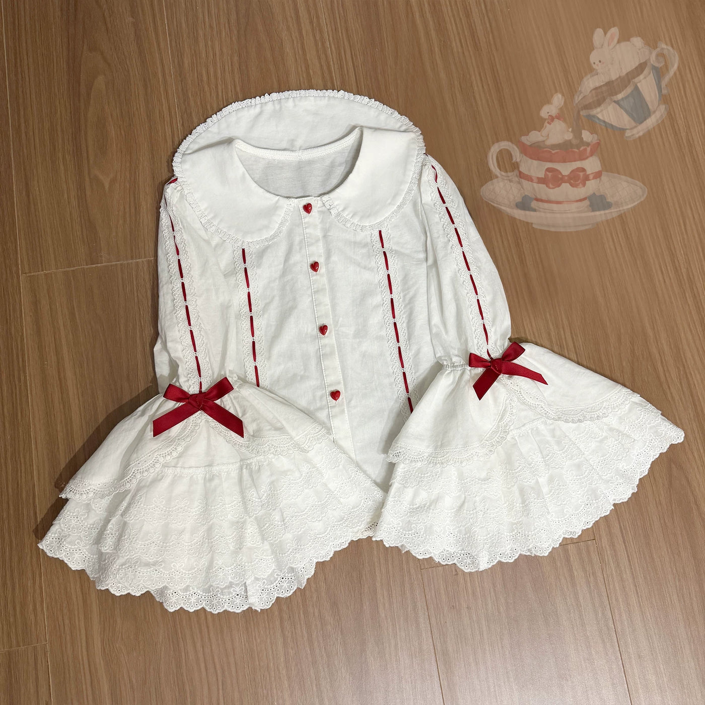 Mystery Rabbit Tea Party - Alice OP / JSK Lolita Dress - detail view 16
