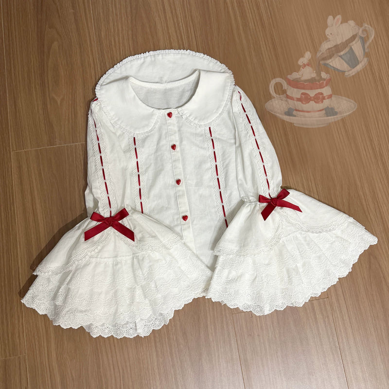 TwilightCrush - Mystery Rabbit Tea Party - Alice OP / JSK Lolita Dress - detail view 16