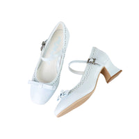 MODO - Ellie - Brogue Mary Jane Lolita Shoes - Blue / 35