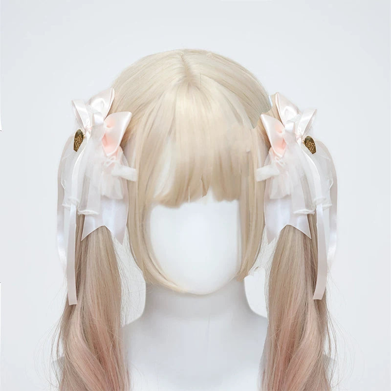 Her Vintage Society - Souffle - Blue or Pink Ballet Hair Clips with Mini Hat and Cat-Ear Styles