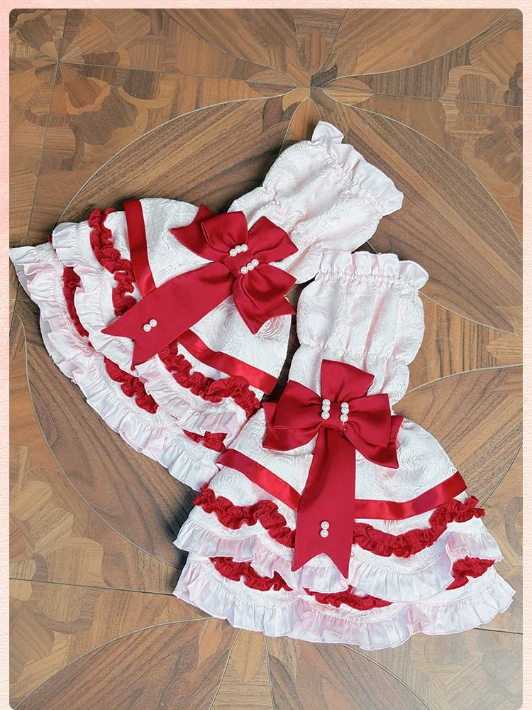 Alice Girl - Sweetheart Petal - Sweet Lolita Hime Sleeves, Layered Ruffles