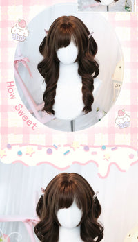 Dalao Home - Ruan Zhi - side-fringe curly full wig - Ruan Zhi Chocolate Brown