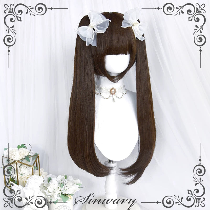 70cm detachable twin ponytail wig - view 5
