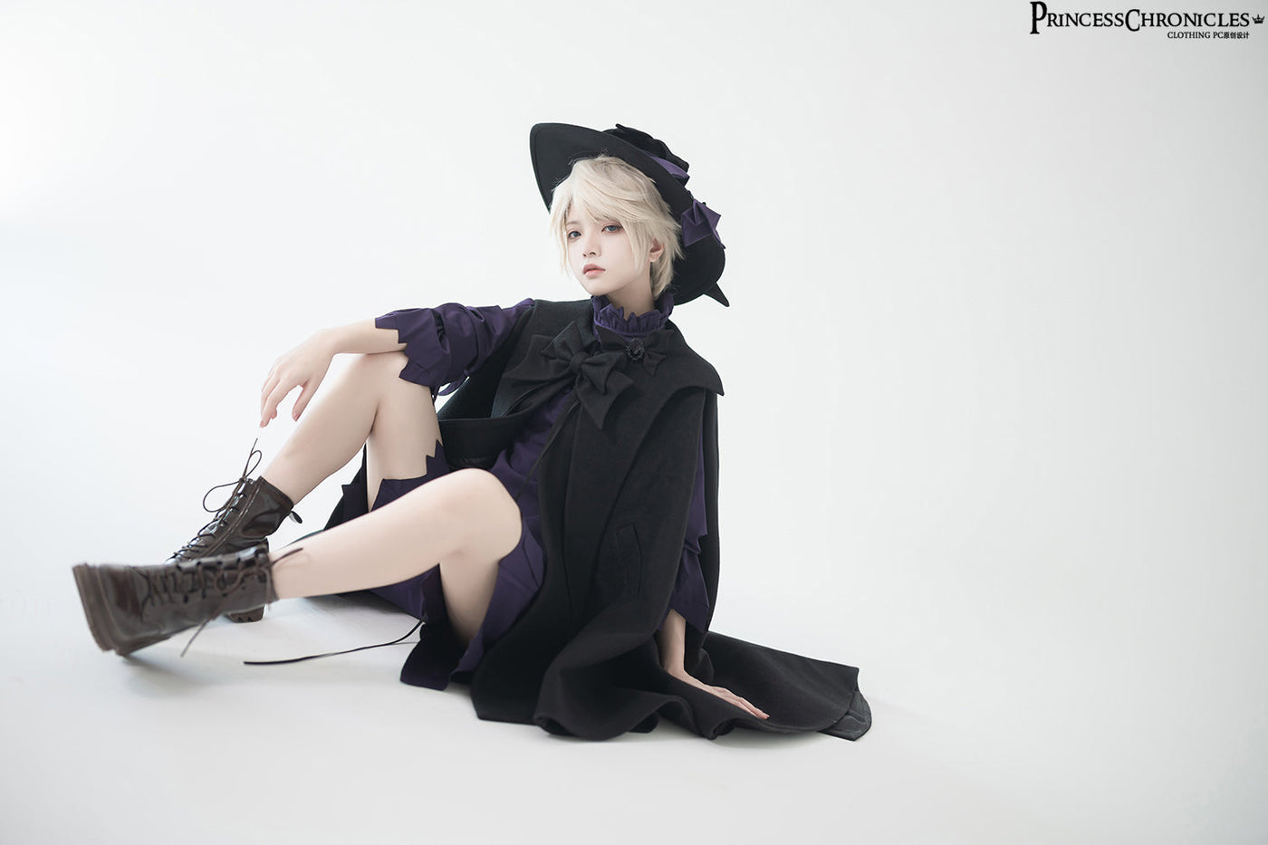 Princess Chronicles - Ouji Lolita Prince Black Bow Cloak - Outerwear