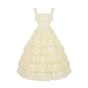 Seven-layer ruffled yellow dress Pre-sale In stock / S