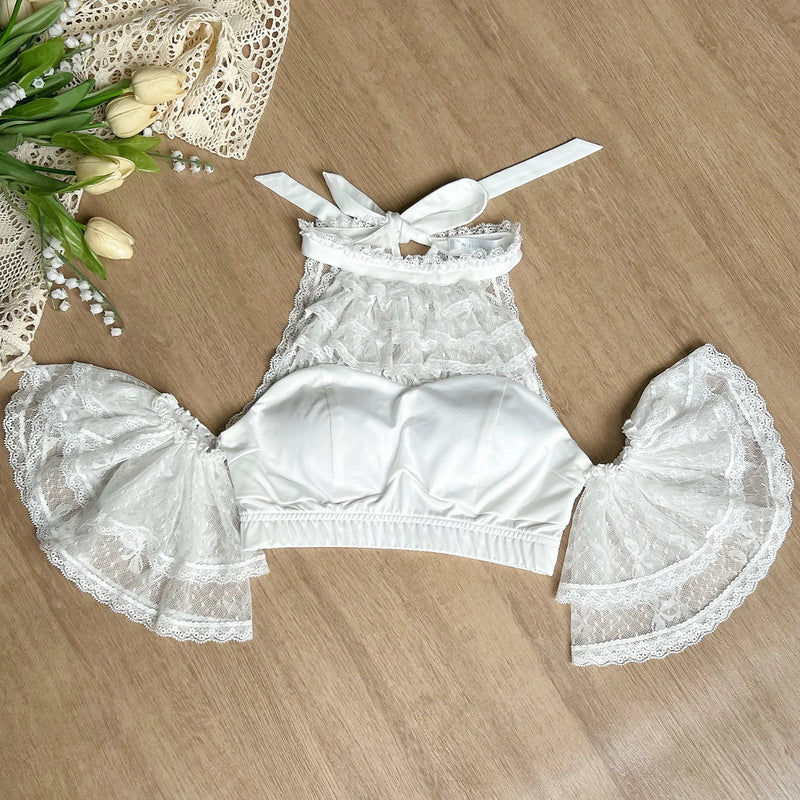With PUJI - Early Morning on the Seine - Lolita Top, Detachable Styling detail view 8