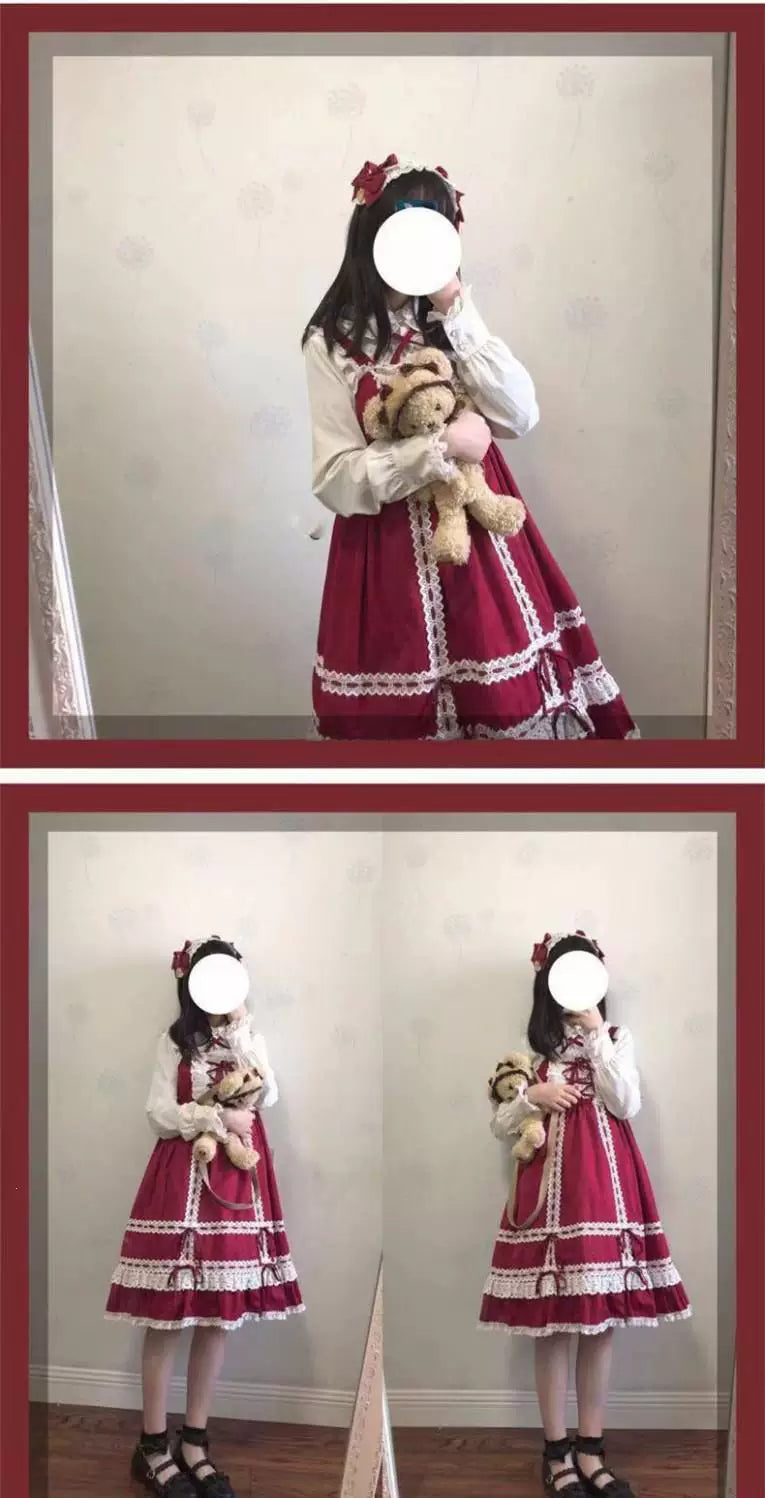 Sweetheart Dream Machine - Doll Collar Basics - Long-sleeve blouse with a neck bow