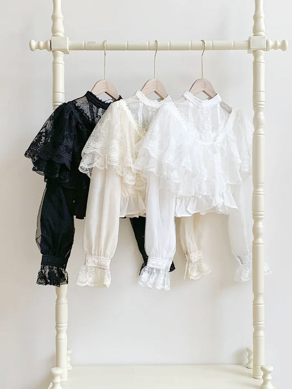 With PUJI - Love Poem - Classic Lolita Shawl 3-Color Versatile Spring Innerwear product view