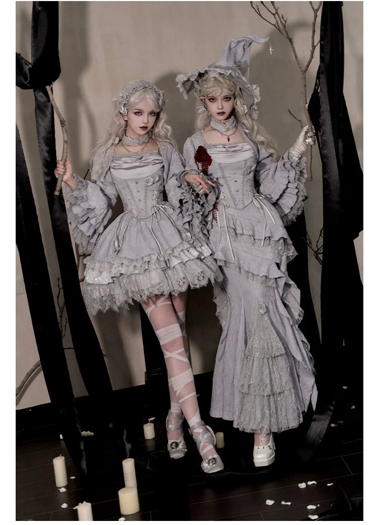 With PUJI - Twilight - Gothic Witch Lolita SK Suit Bodice Mermaid Dress
