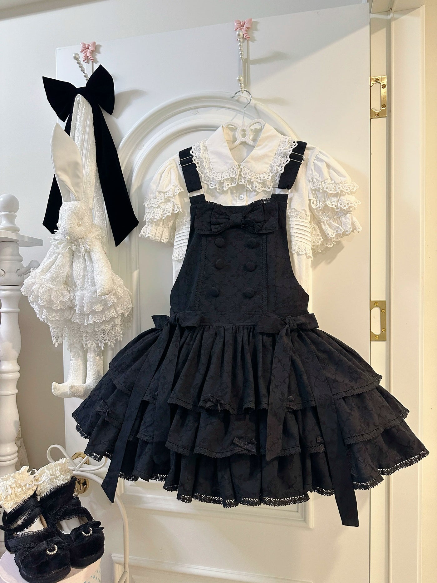 White Tea Story - Mianmian Ice - Three-tier 100% cotton lolita jumper