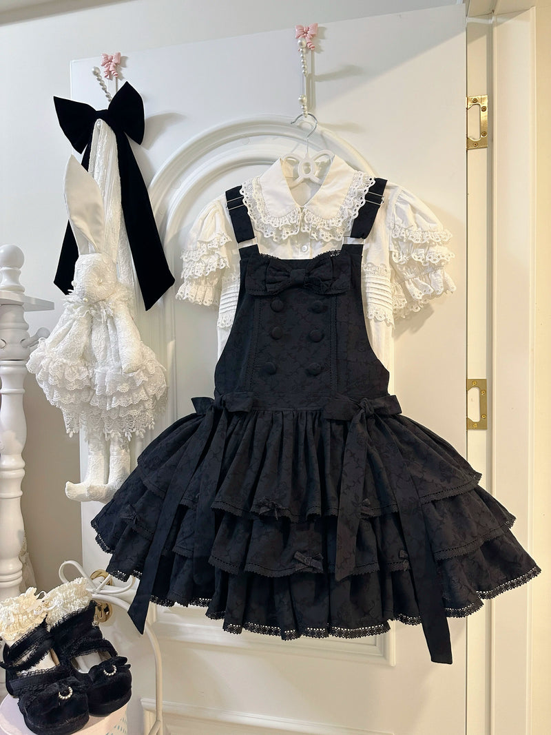 White Tea Story - Mianmian Ice - Three-tier 100% cotton lolita jumper
