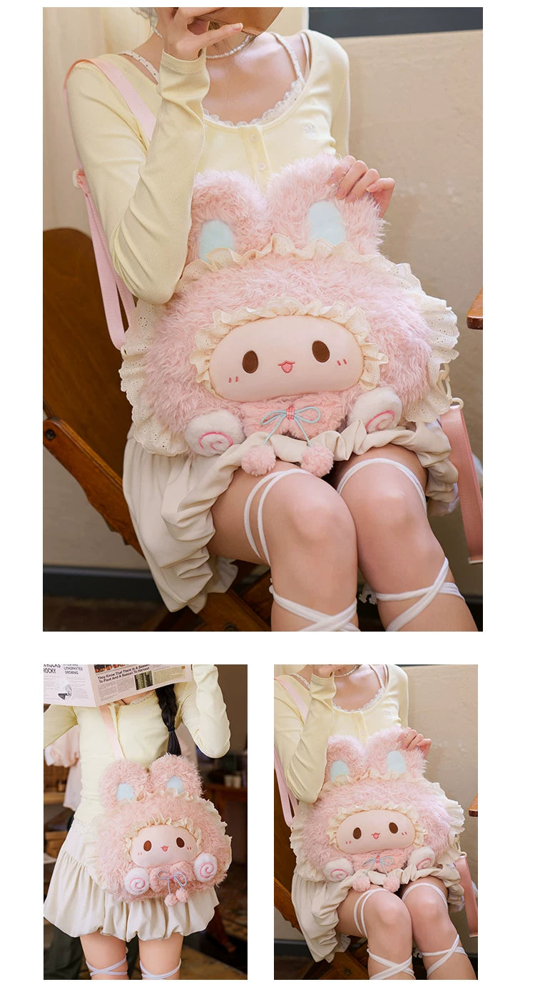 LambGuli - Rubitu Big-Face - Plush Bags and Backpacks with Character Face Motifs