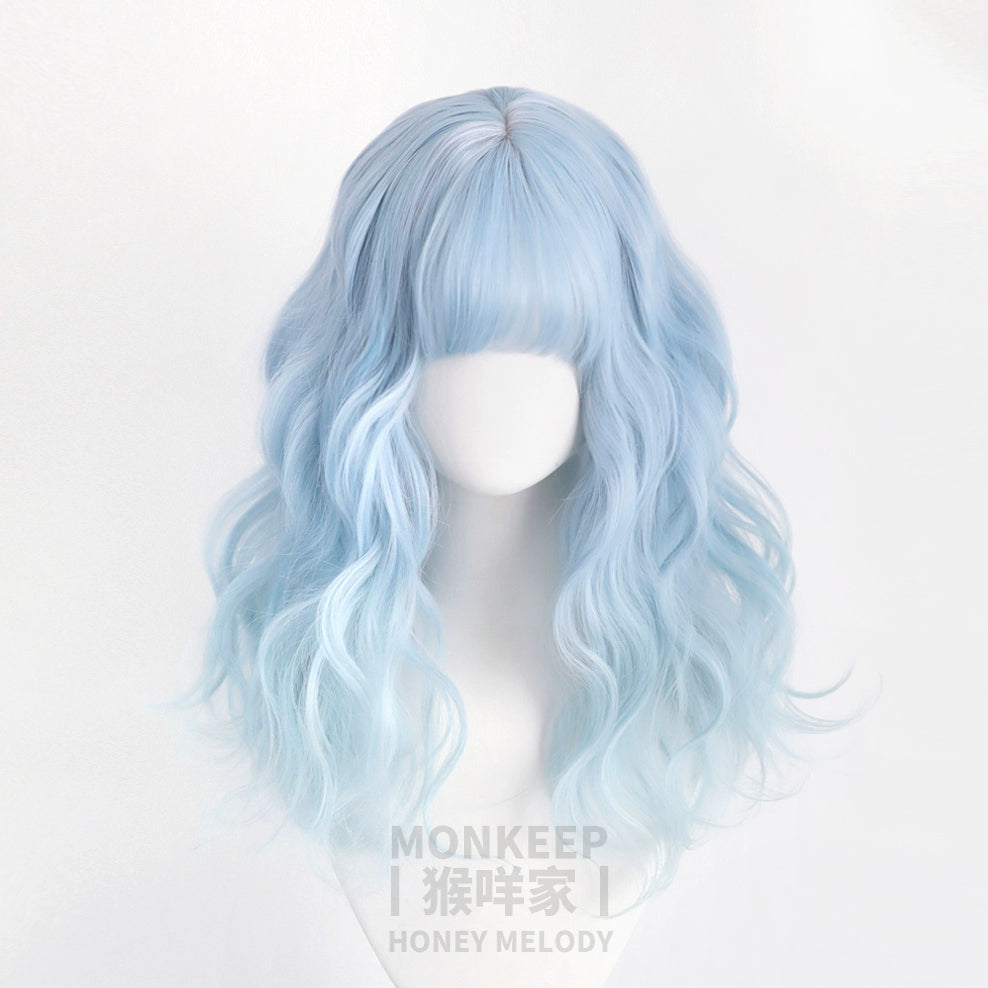 Spot MONKEEP Monkey Bajia, Forest of Goblins - Type II Medium and Long Textured 45cm Dream Gem Luminous Wig