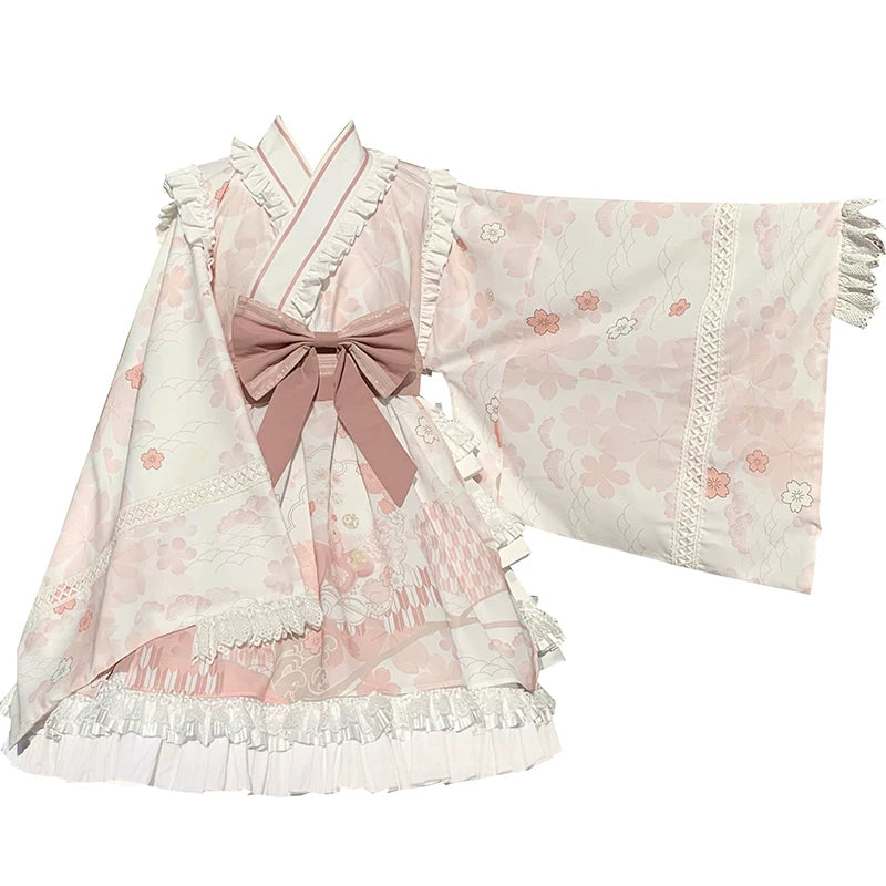 With PUJI - Xiaochunrihe - Wa Lolita OP Dress detail view 5