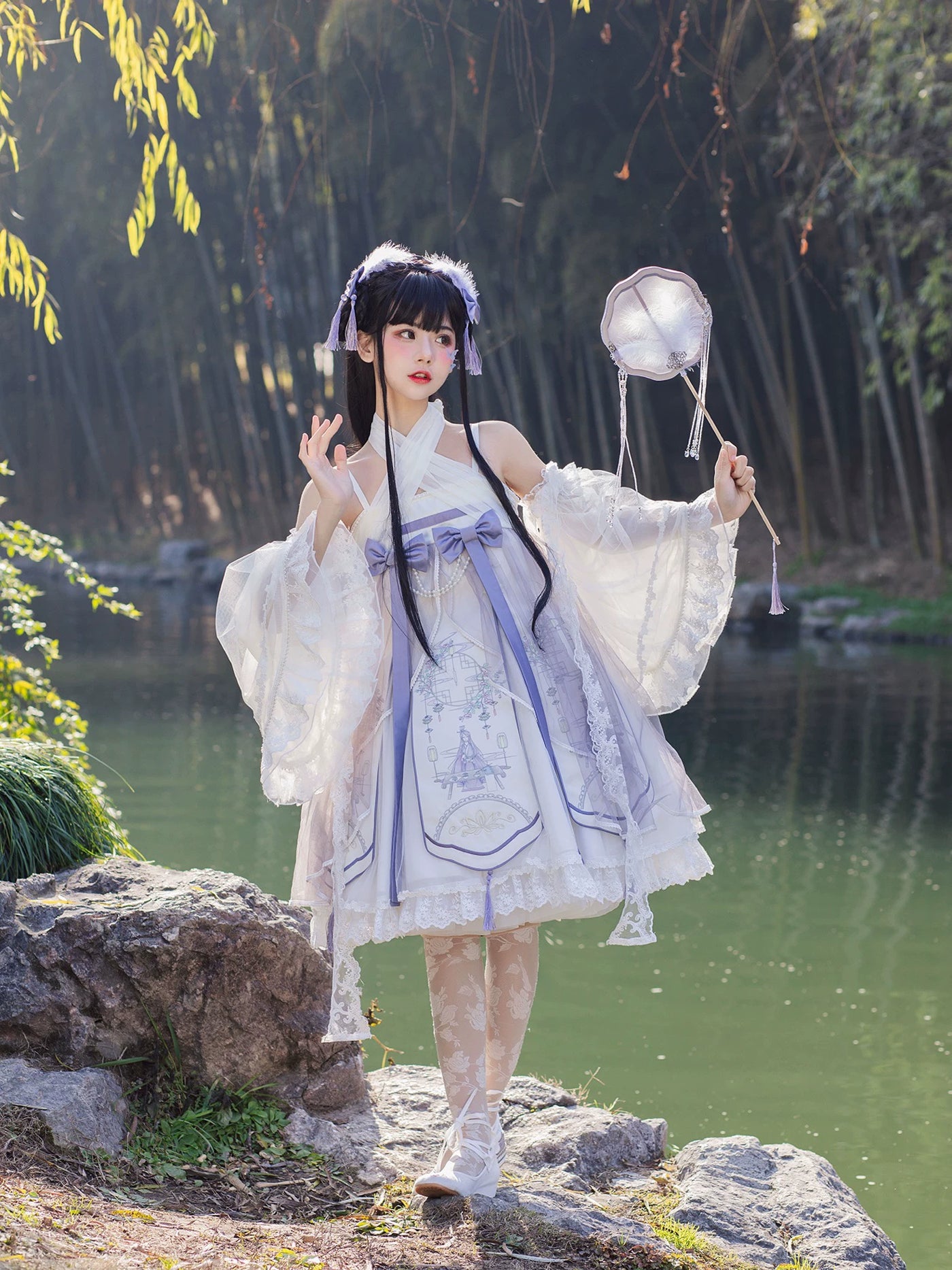 Sweetheart Dream Machine - Unicorn Pharmacist Chapter - Chinese-Inspired JSK with a Printed Front Panel