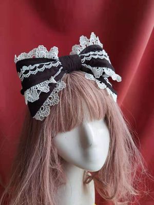 Cake Tree - Classic Lolita JSK Dress Tiered Lace Dress S Black-White KC